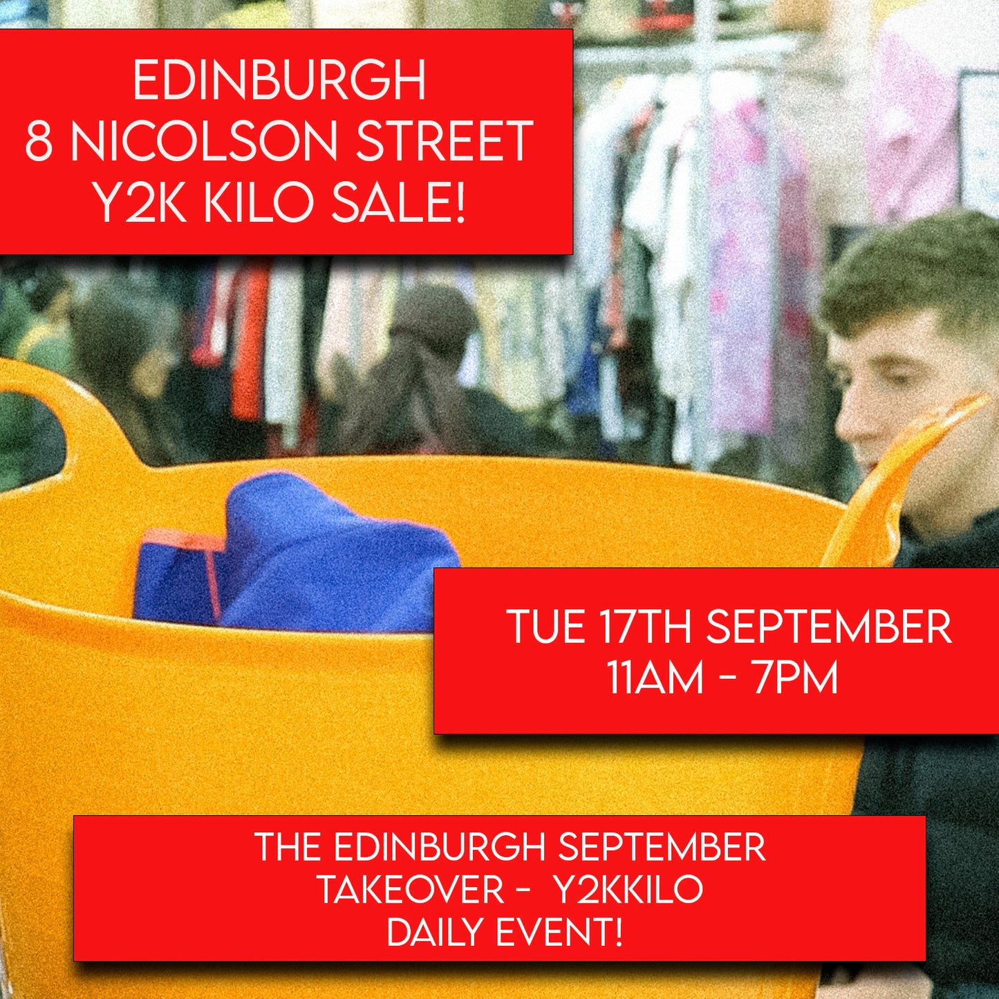 Edinburgh Kilo Sale - 17/09 - 2 tickets for £1