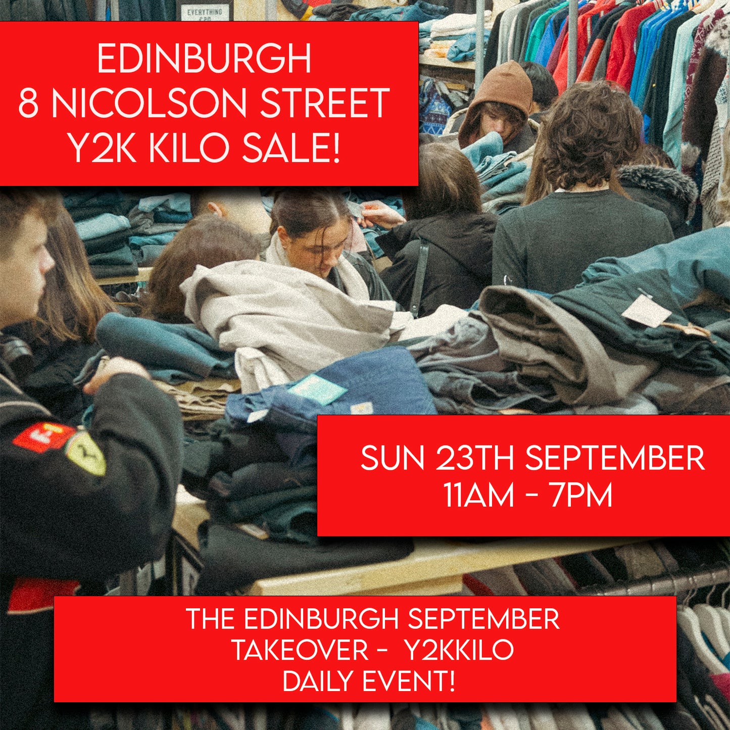 Edinburgh Kilo Sale - 23/09 - 2 tickets for £1